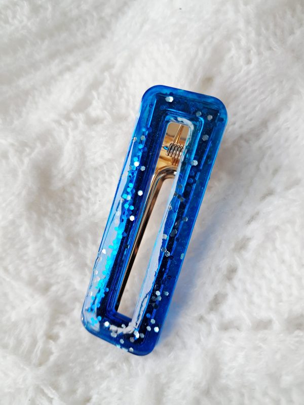 Barrette Azur Scintillant
