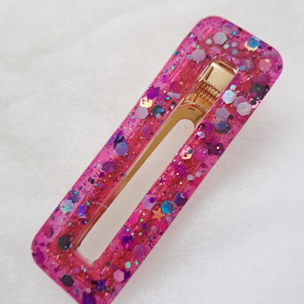 Barrette à cheveux Poussière de Fée Fuchsia