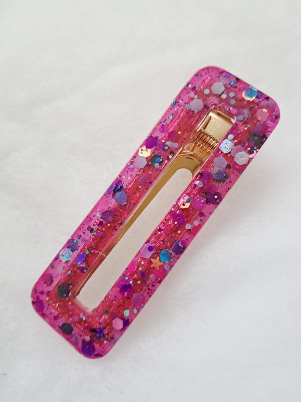 Barrette à cheveux Poussière de Fée Fuchsia