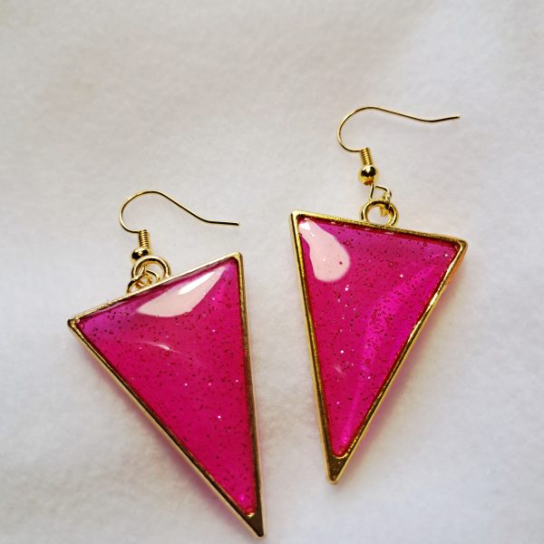 Boucles d'oreilles Eclat de Fée Fuchsia