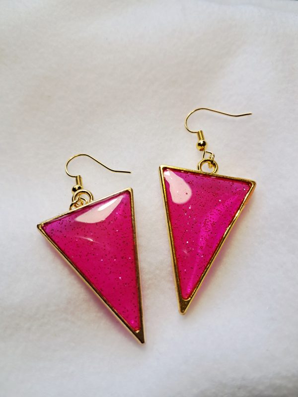 Boucles d'oreilles Eclat de Fée Fuchsia
