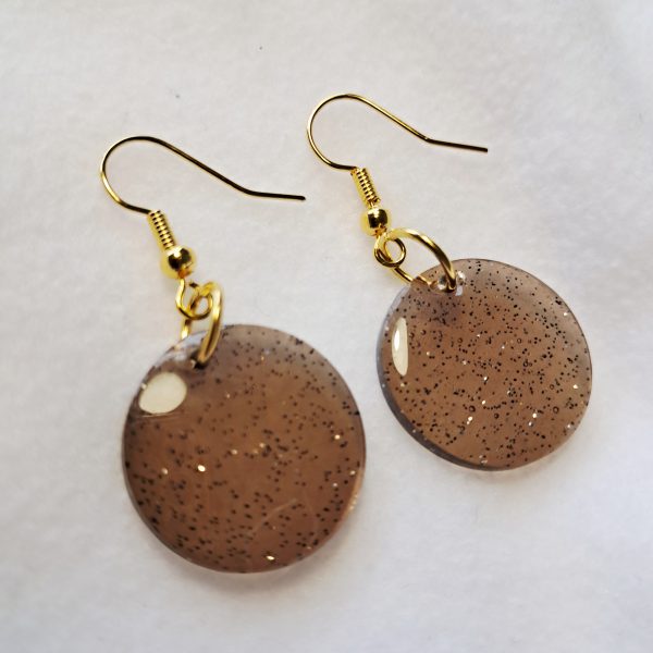 Boucles d'oreilles Lune de Terre Scintillante