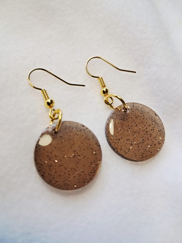 Boucles d'oreilles Lune de Terre Scintillante
