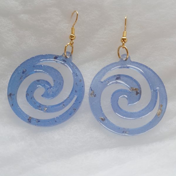 Boucles d'oreilles Spirales Océanes