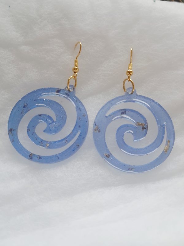 Boucles d'oreilles Spirales Océanes