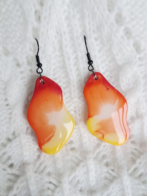 Boucles d'oreilles Flammes d'Ambre