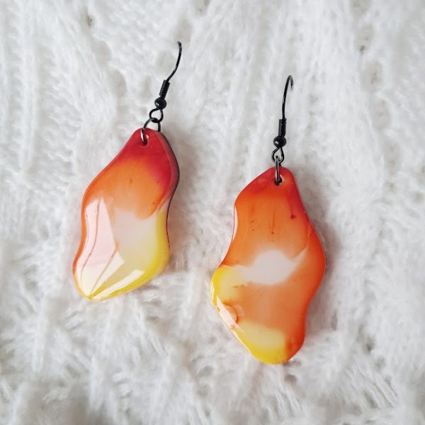 Boucles d'oreilles Flammes d'Ambre