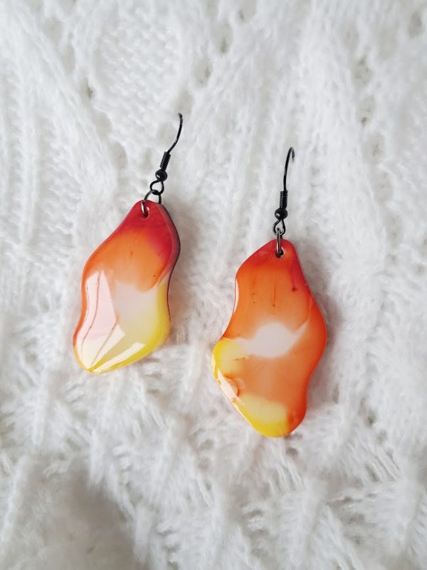 Boucles d'oreilles Flammes d'Ambre