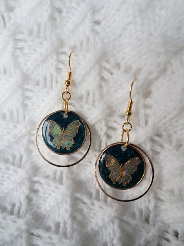 Boucles d'oreilles Papillon de Clairière