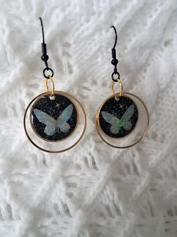 Boucles d'oreilles Papillon de Nuit
