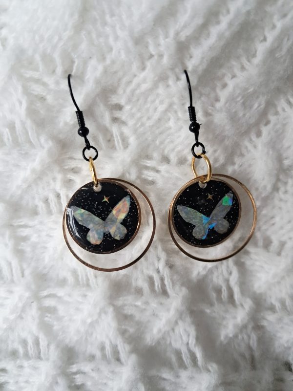 Boucles d'oreilles Papillon de Nuit