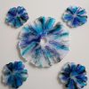 Ensemble porte verres sur bouteille et dessous de verres Fleurs des Profondeurs