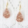 Boucles d'oreilles Gouttes Dorées