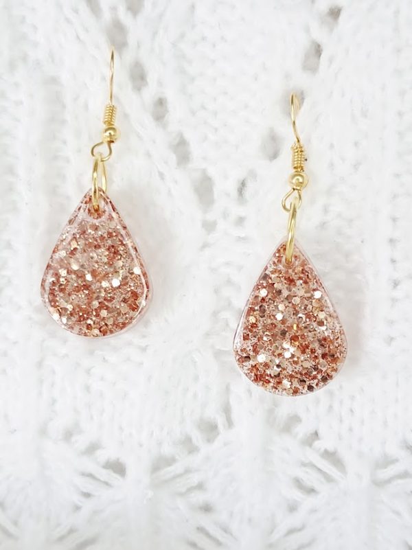 Boucles d'oreilles Gouttes Dorées