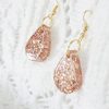 Boucles d'oreilles Gouttes Dorées