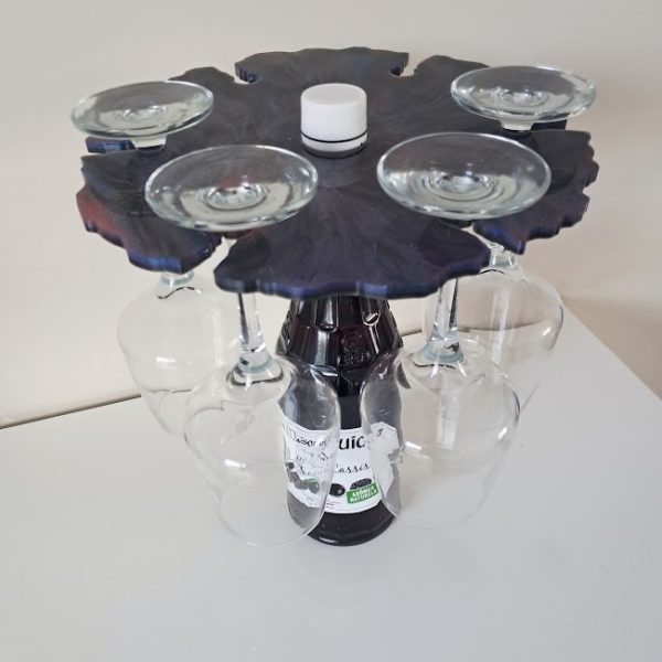 Repose verres à vin sur bouteille Couronne Galactique
