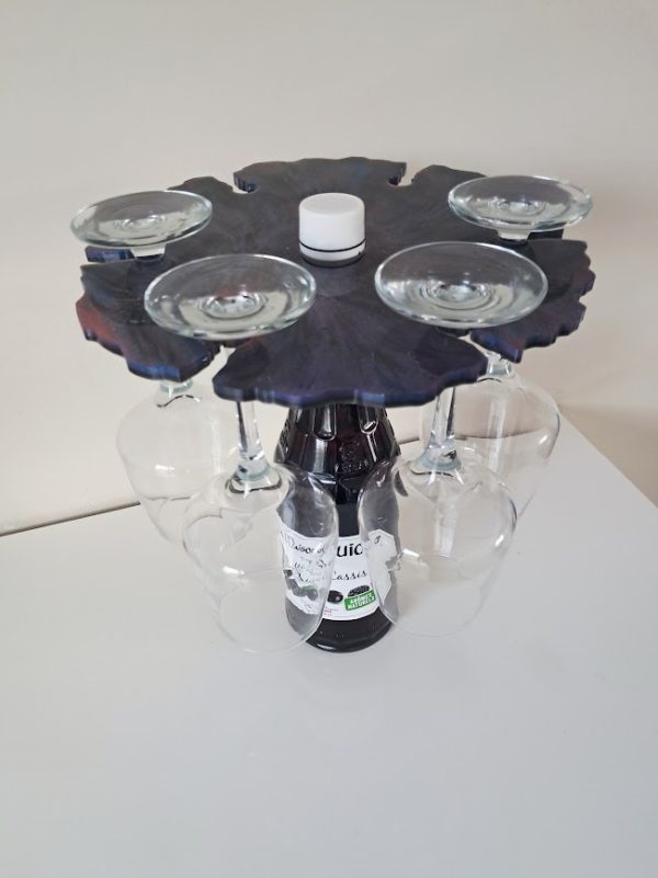 Repose verres à vin sur bouteille Couronne Galactique