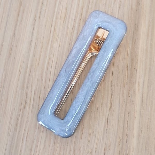 Barrette Perle Brume