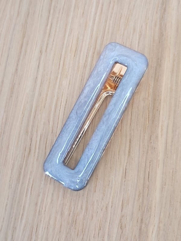 Barrette Perle Brume