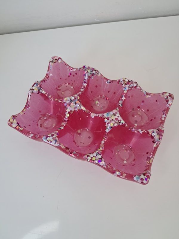 Boite à œufs Bonbon Pailleté