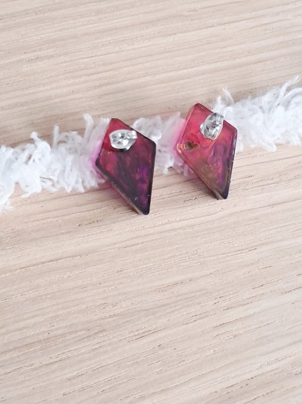 Boucles d'oreilles Eclat Fuchsia