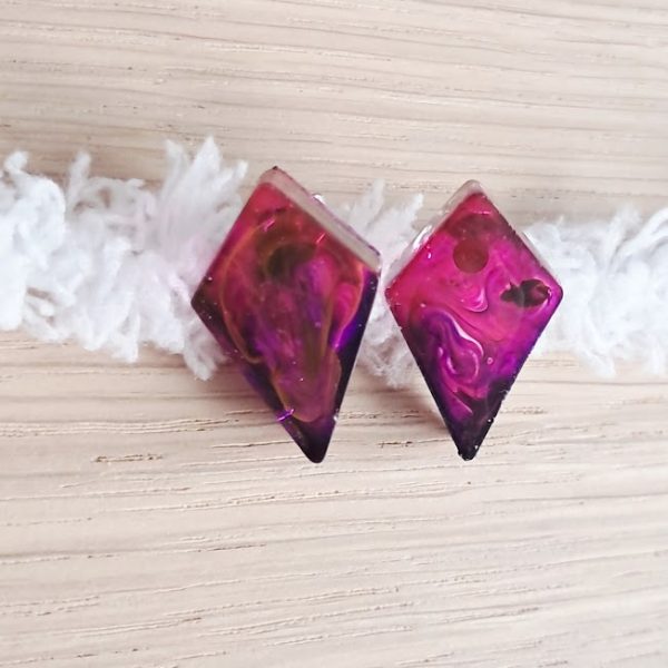 Boucles d'oreilles Eclat Fuchsia