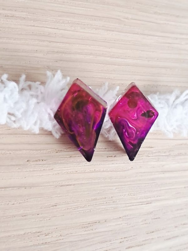 Boucles d'oreilles Eclat Fuchsia