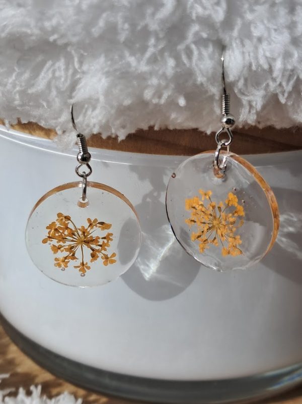 Boucle d'oreilles Fleur Eternel